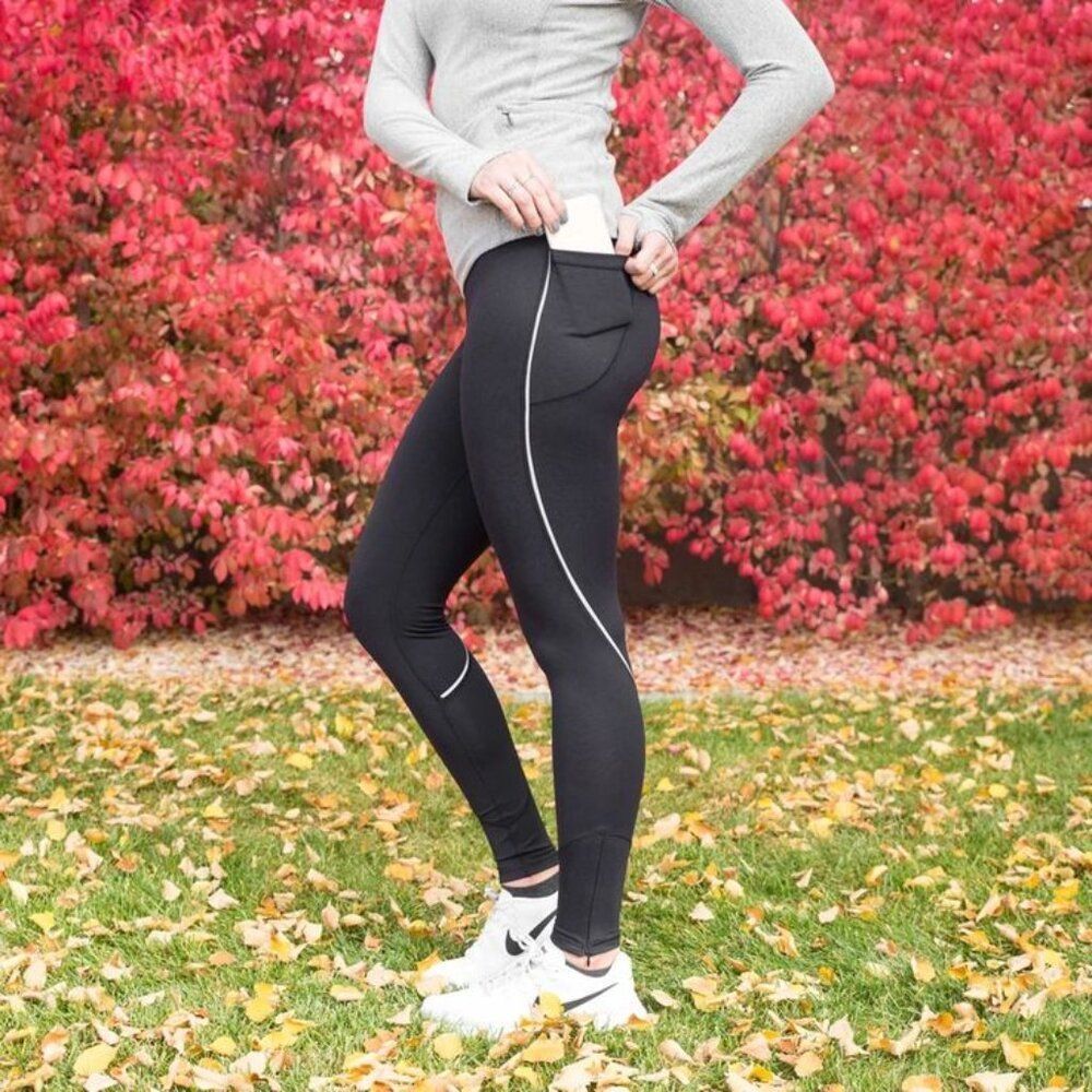 Senita Athletics Eclipse Pants Reflective Zip Size Small